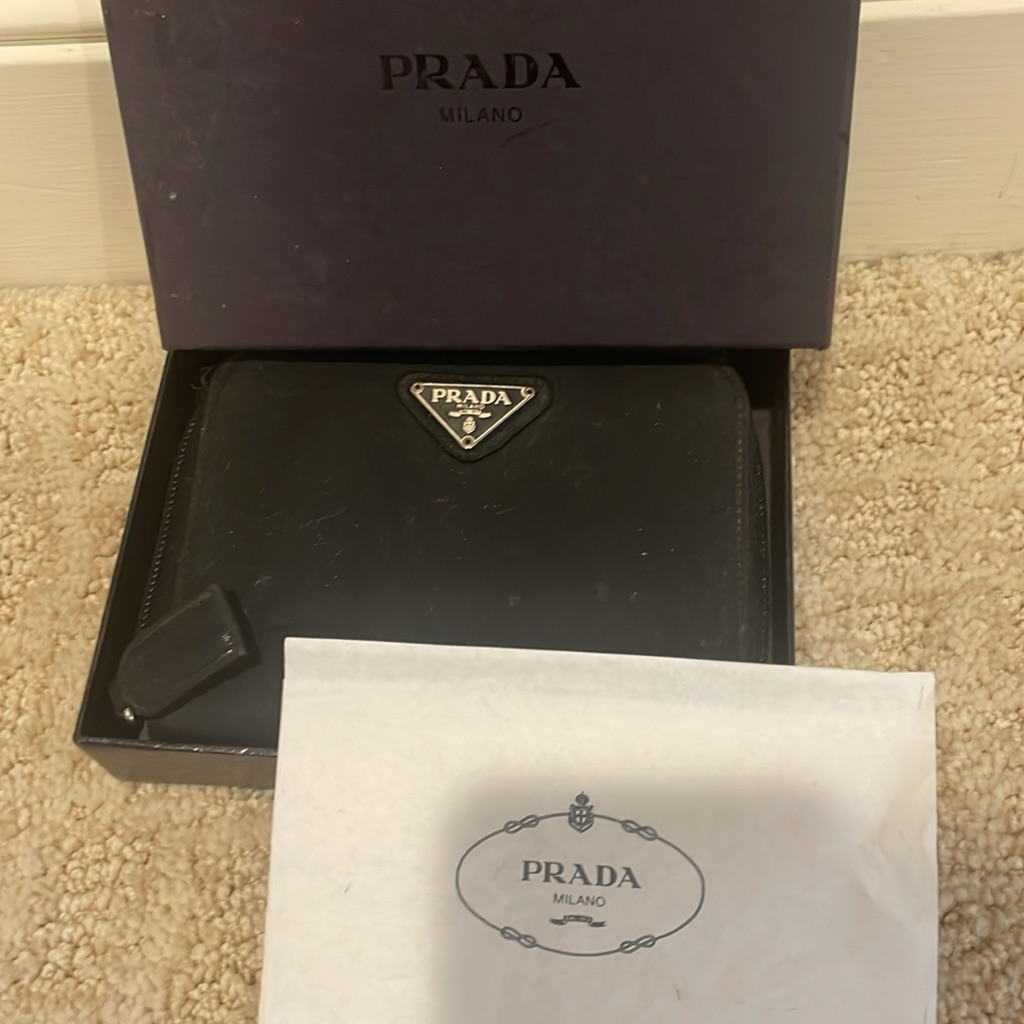 Prada Tessuto Compact Wallet